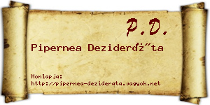 Pipernea Dezideráta névjegykártya